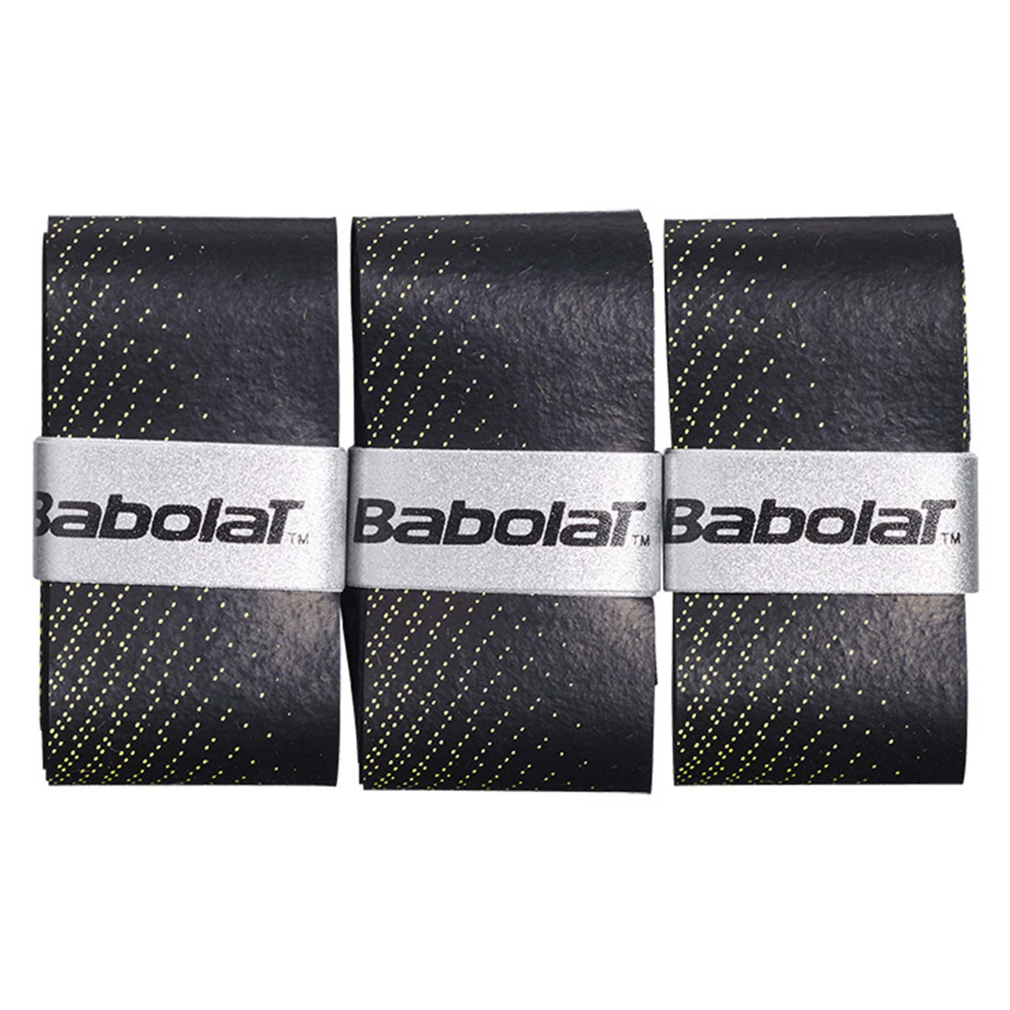BABOLAT Grip za reket VS Original x3 Black/Fluo Yellow - Image 2