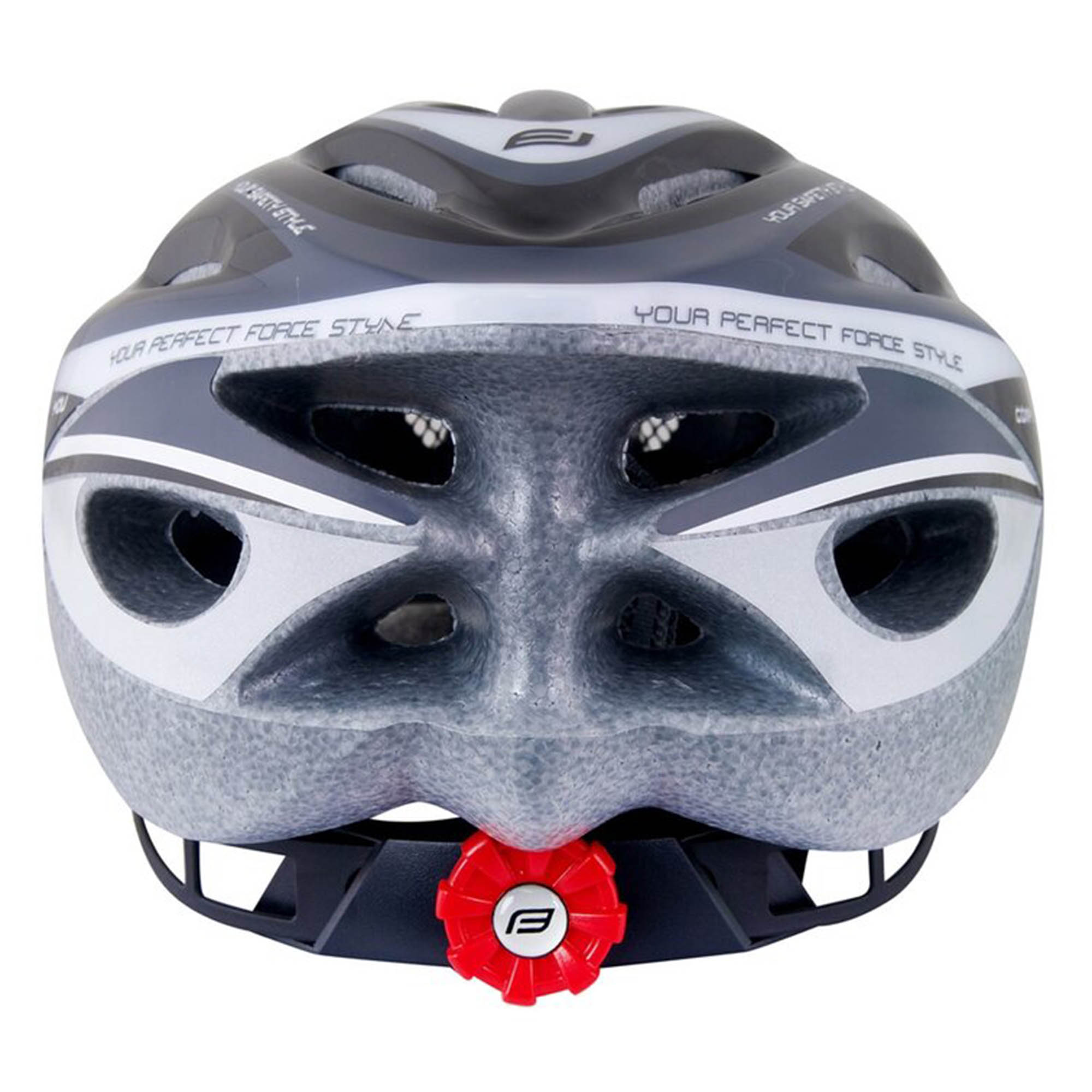 Kaciga FORCE Hal Black/Grey/White - Image 8