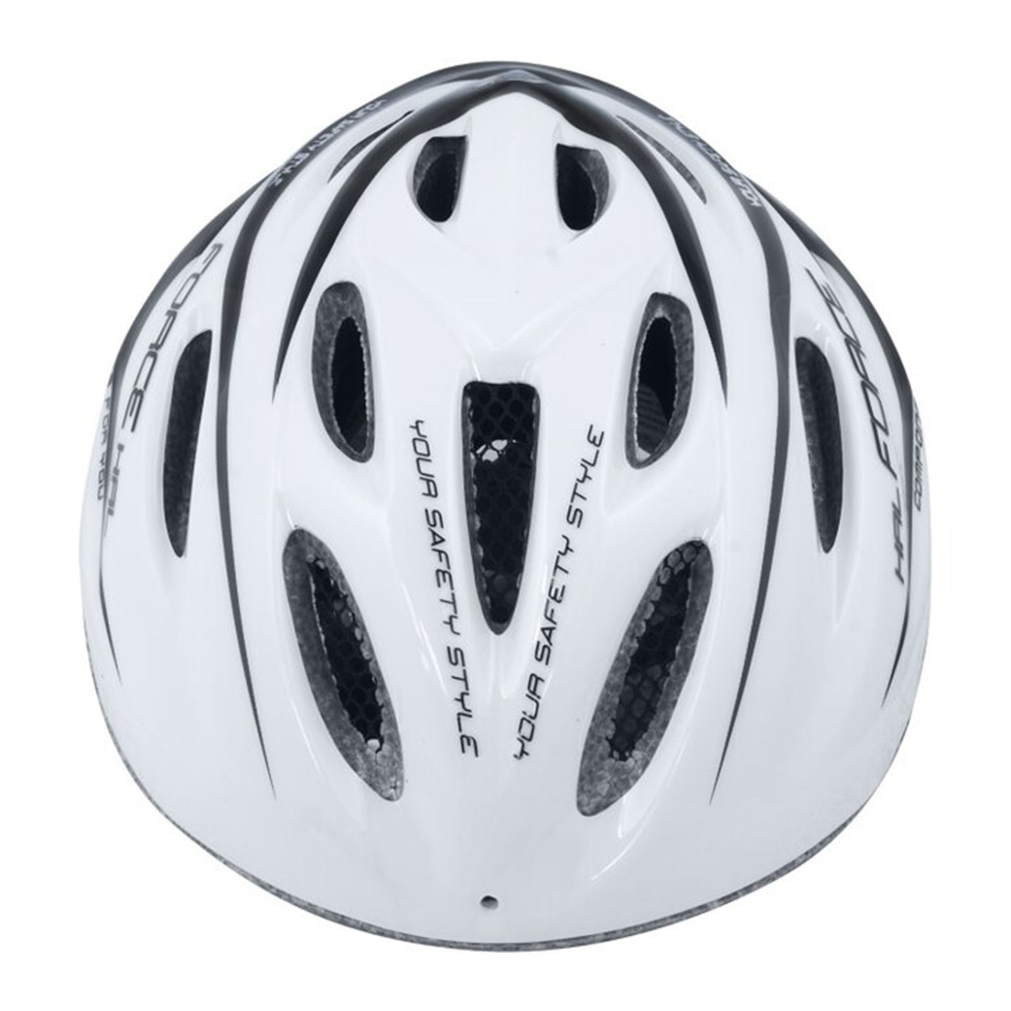 Kaciga FORCE Hal White/Black - Image 3