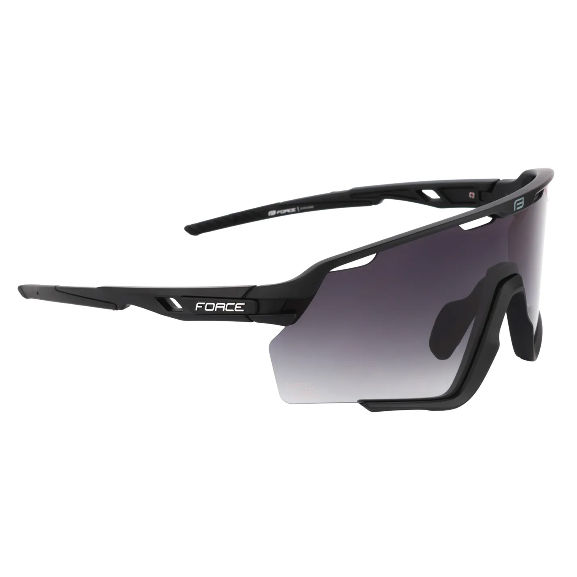 Naočare FORCE Cyclone Black Black Transparent Lens - Image 3
