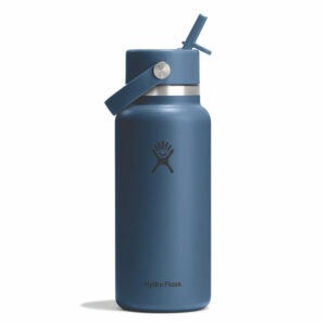 W32CFS384 1 Boca HYDRO FLASK Wide Flex Straw Cap 946ml Harbor Blue 69d3a9e31a955