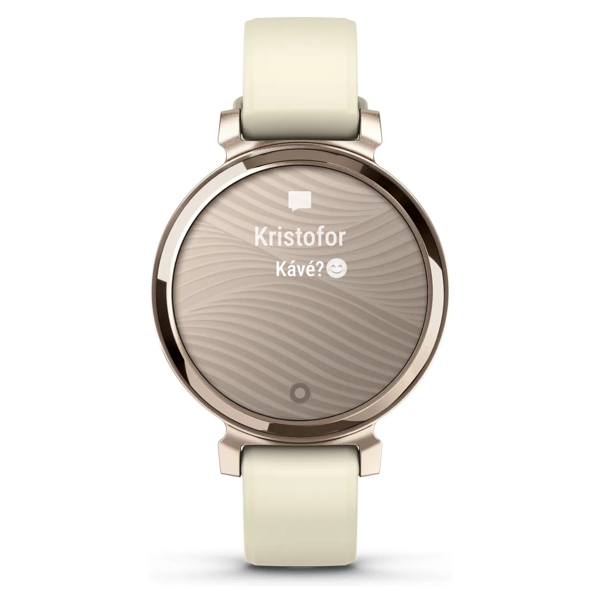 GARMIN Lily 2 Cream Gold silikonski kaiš boje kokosa - Image 3