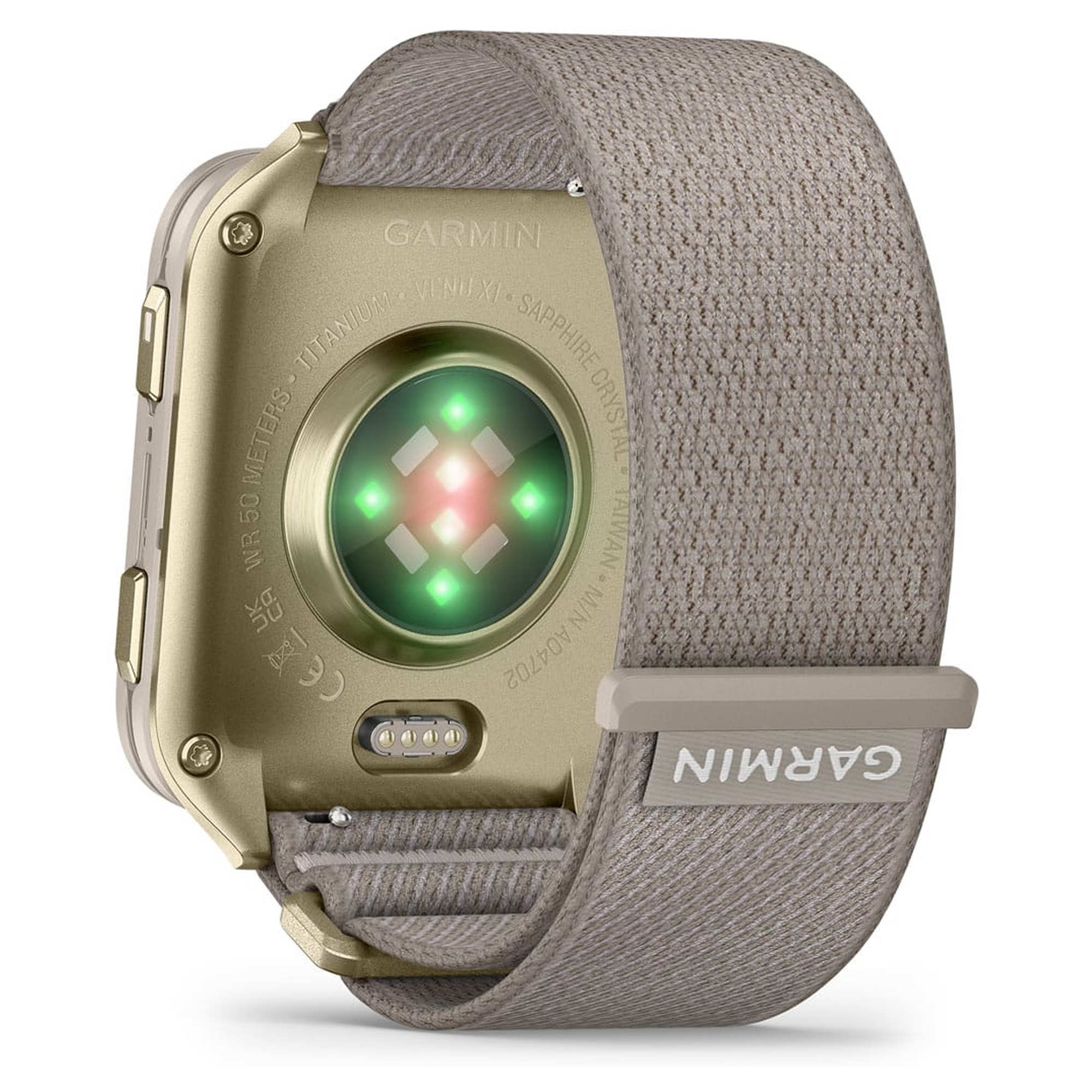 GARMIN Venu X1 Soft Gold titanijsko kućište i svijetlo sivi najlonski kaiš - Image 7