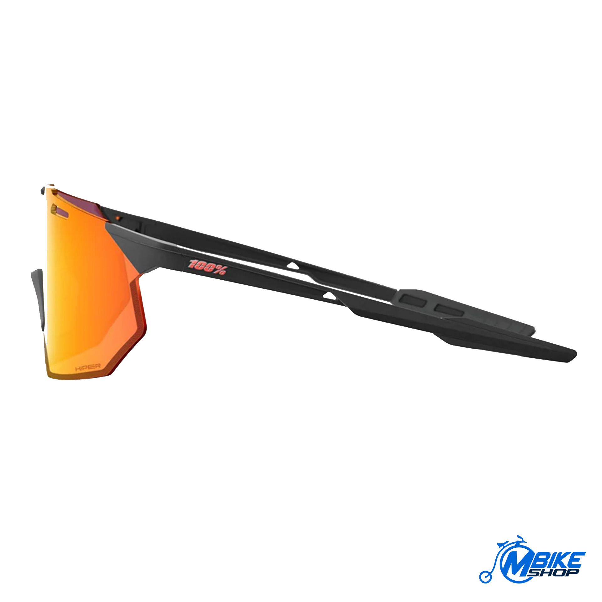 Naočale 100% Hypercraft SQ Soft Tack Black Hiper Red Multilayer mirror lens - Image 3