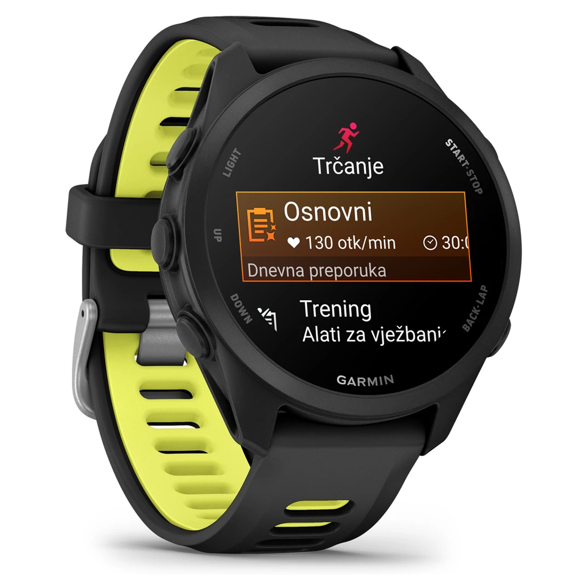 Sat GARMIN Forerunner 170 Black Amp Yellow - Image 2