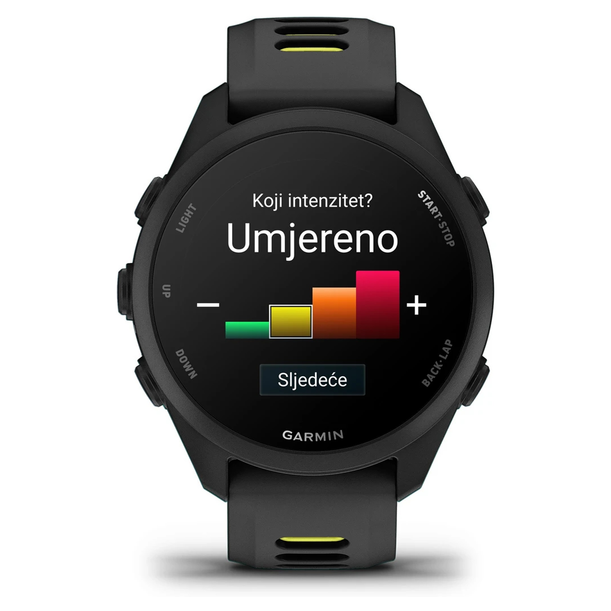 Sat GARMIN Forerunner 170 Black Amp Yellow - Image 3