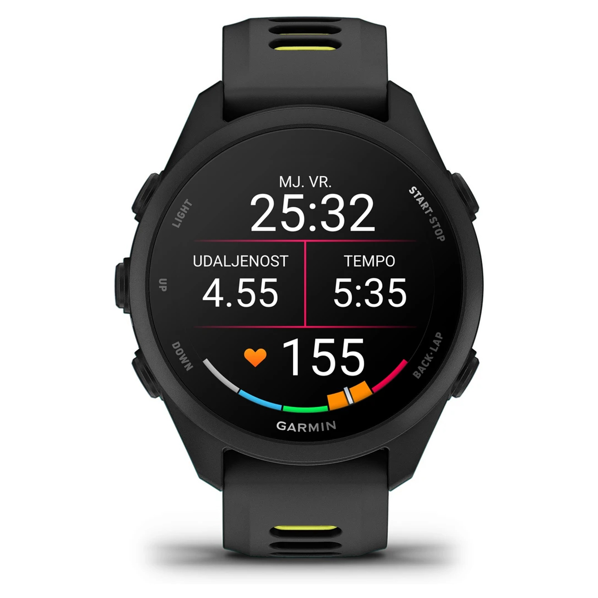Sat GARMIN Forerunner 170 Black Amp Yellow - Image 4