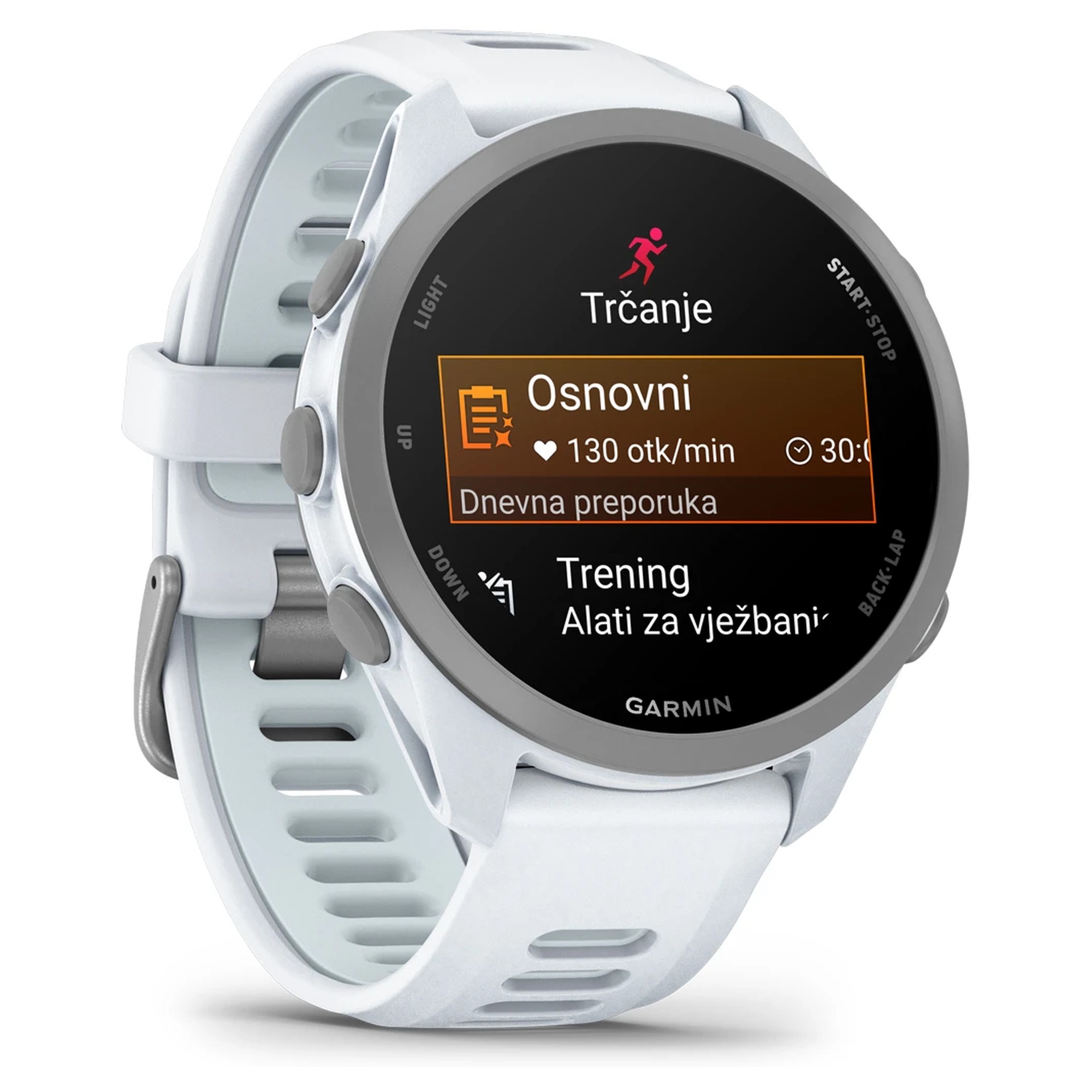 Sat GARMIN Forerunner 170 Music Whitestone Cloud Blue - Image 2