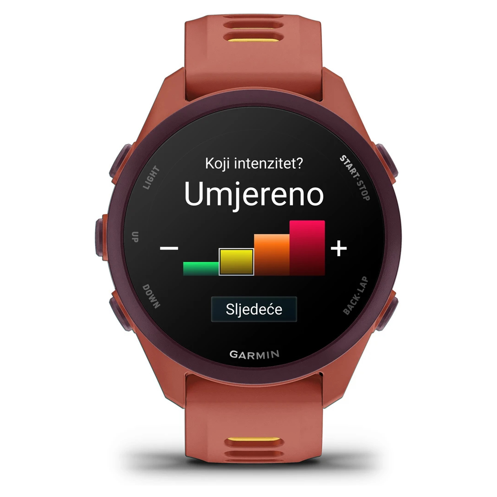 Sat GARMIN Forerunner 170 Music Red Pink Mango - Image 3