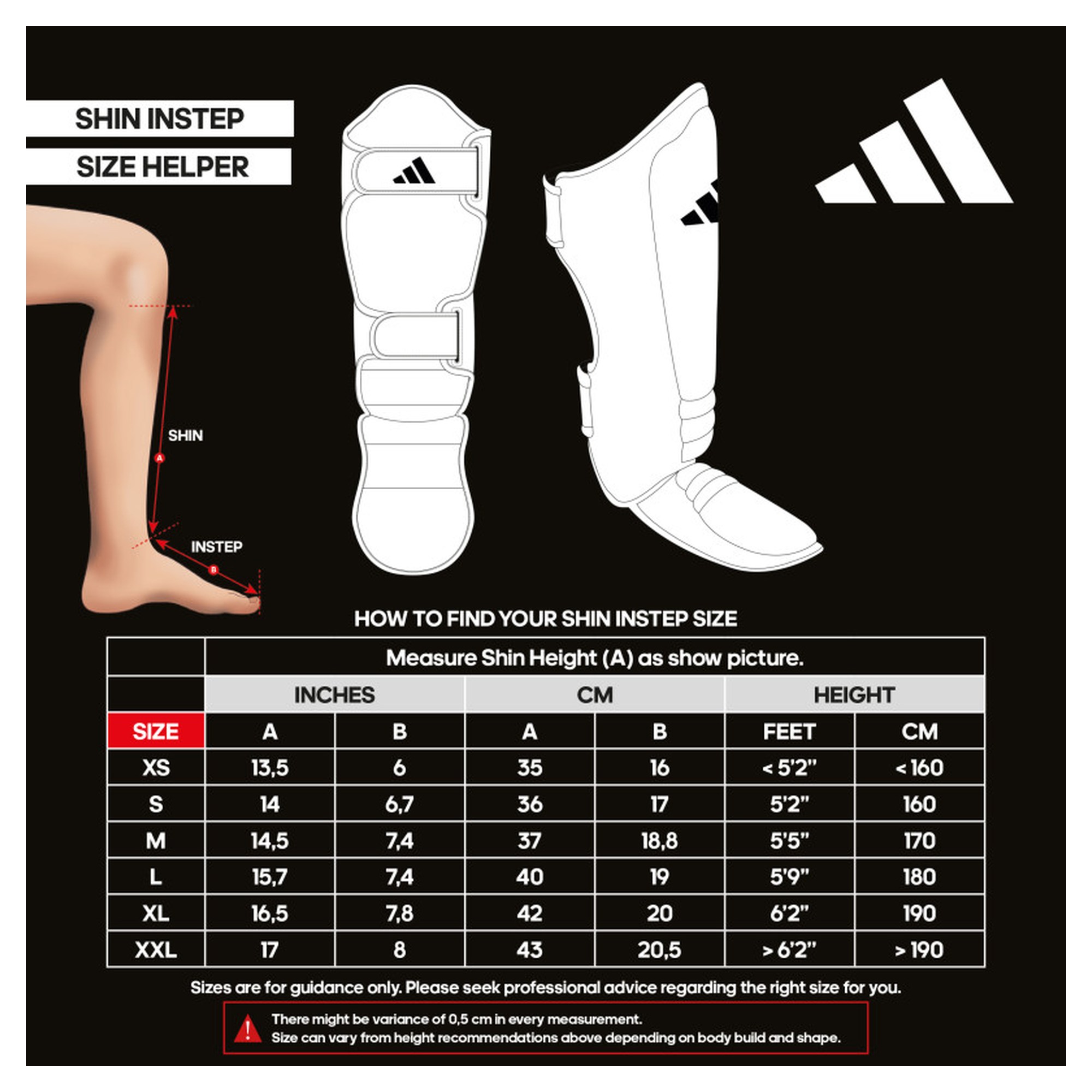 Štitnici za potkoljenice i gornji dio stopala ADIDAS WKF Skin Removable Red - Image 3