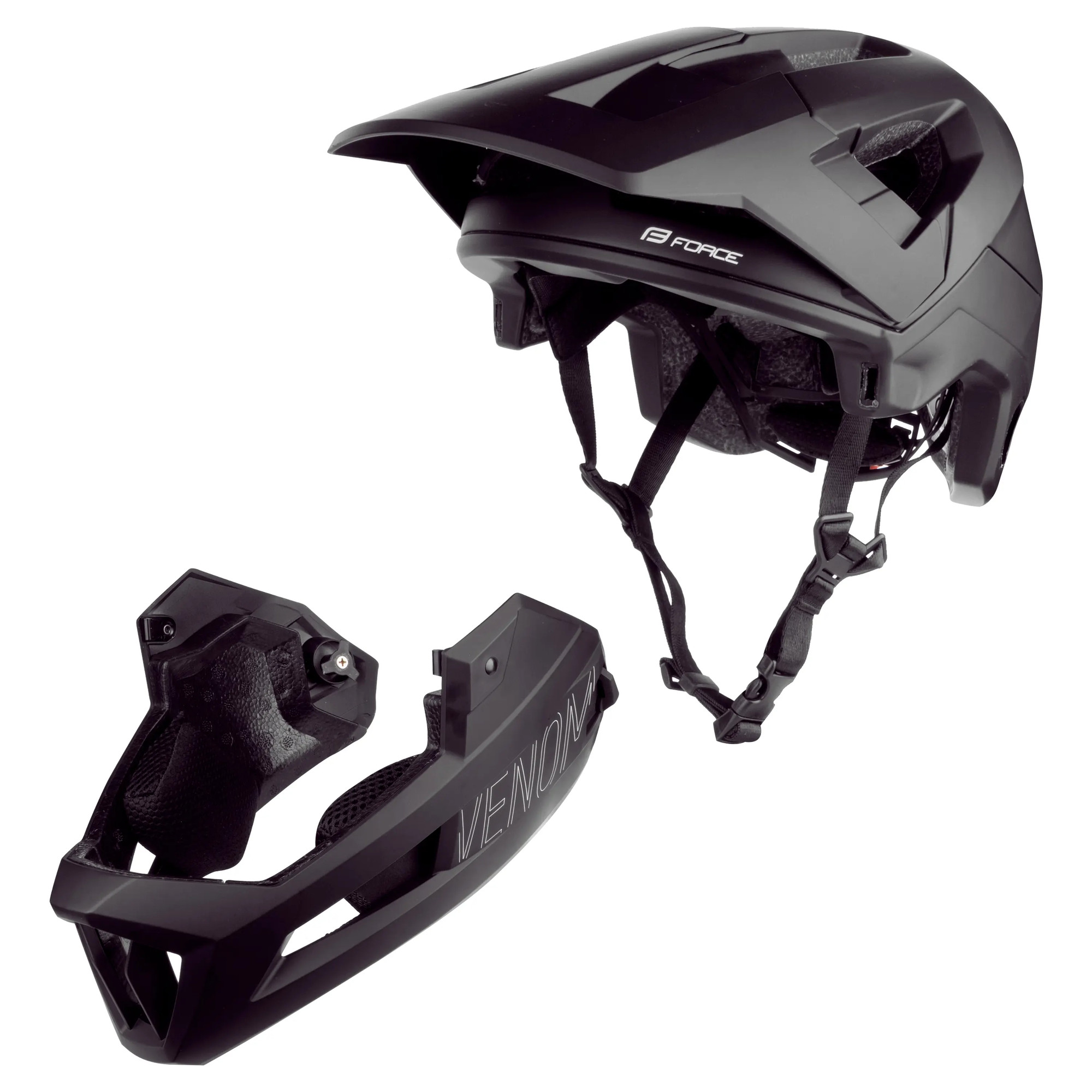 Kaciga FORCE Venom Downhill Black - Image 5