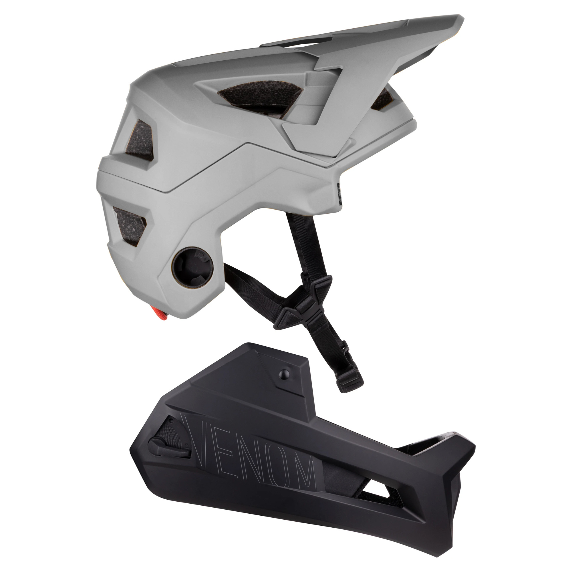 Kaciga FORCE Venom Downhill Grey/Black - Image 6
