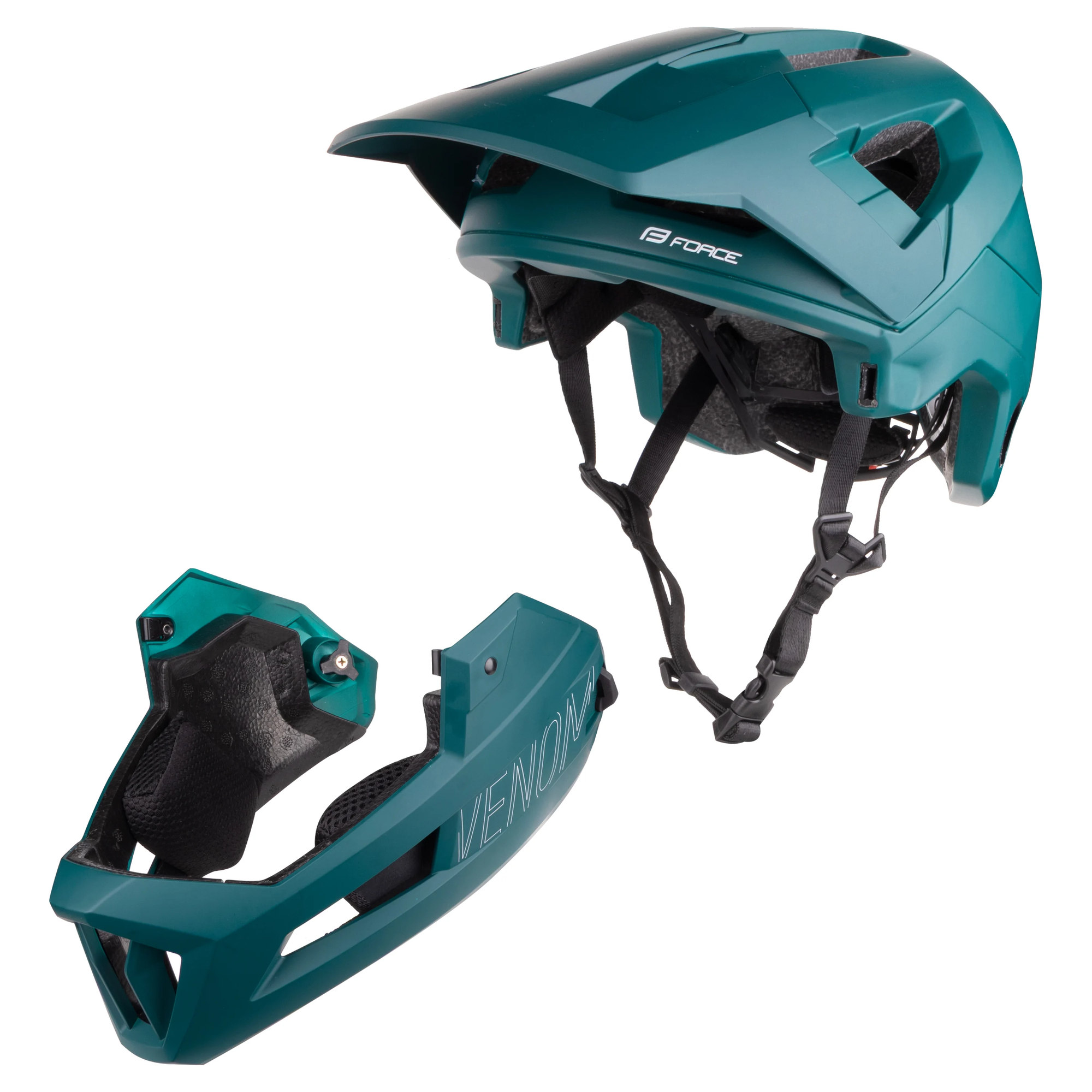 Kaciga FORCE Venom Downhill Teal - Image 5