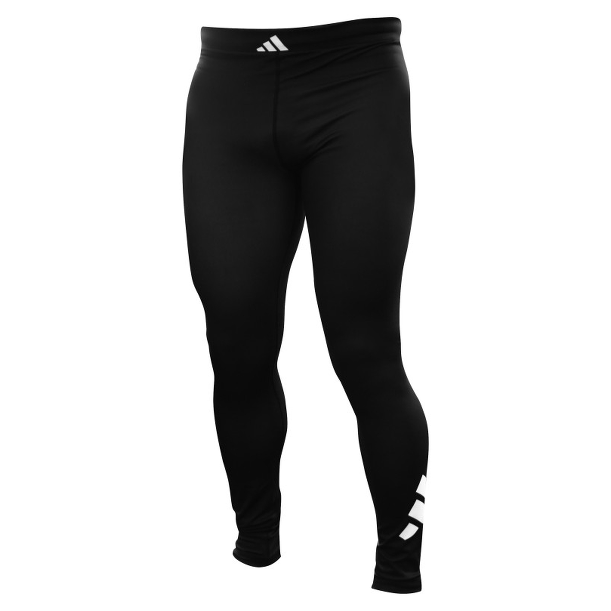 Kompresijske hlače za borilačke sportove ADIDAS Black/White - Image 2