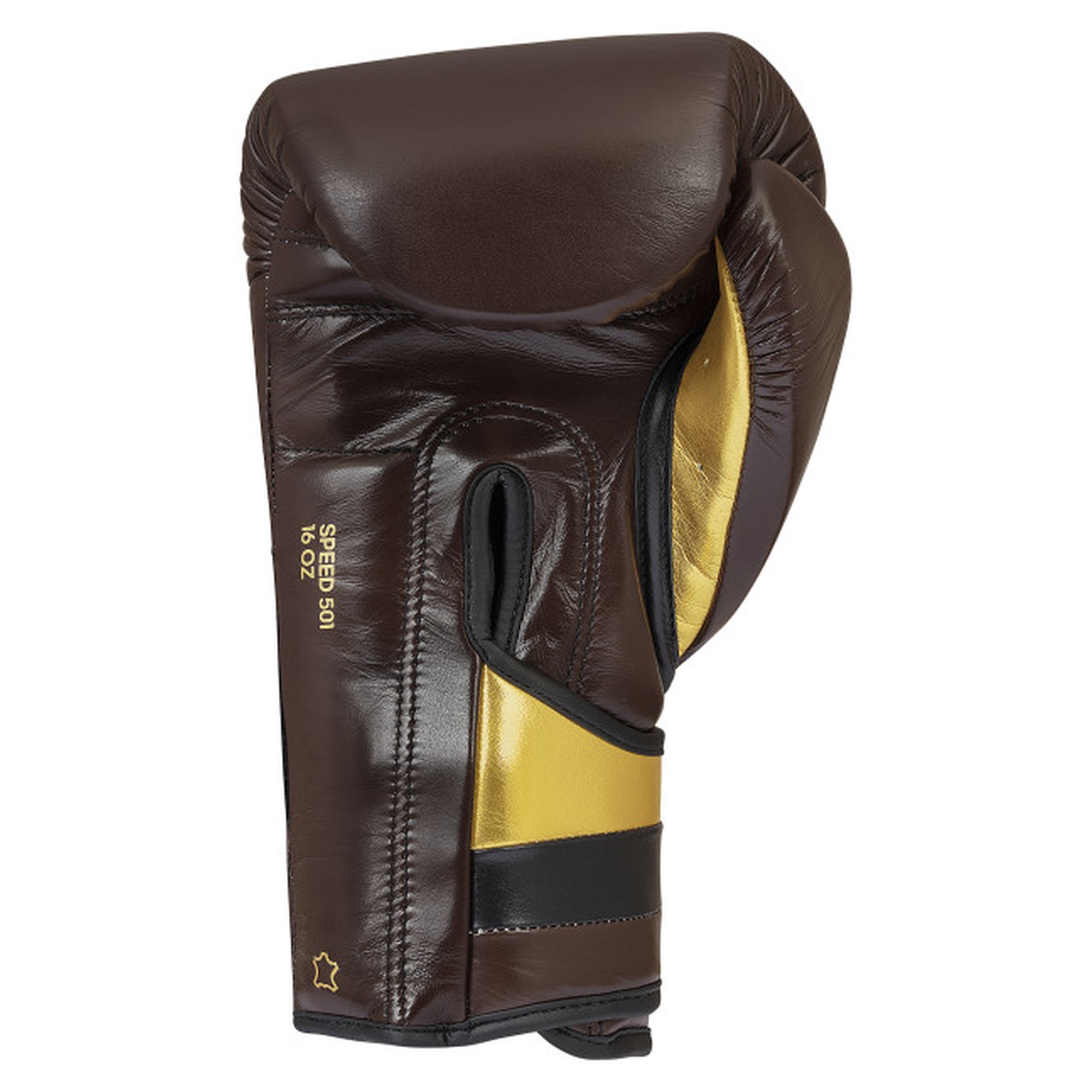 Rukavice za Box na čičak ADIDAS Speed 501 Adispeed Strap-Up Maroon/Gold - Image 3