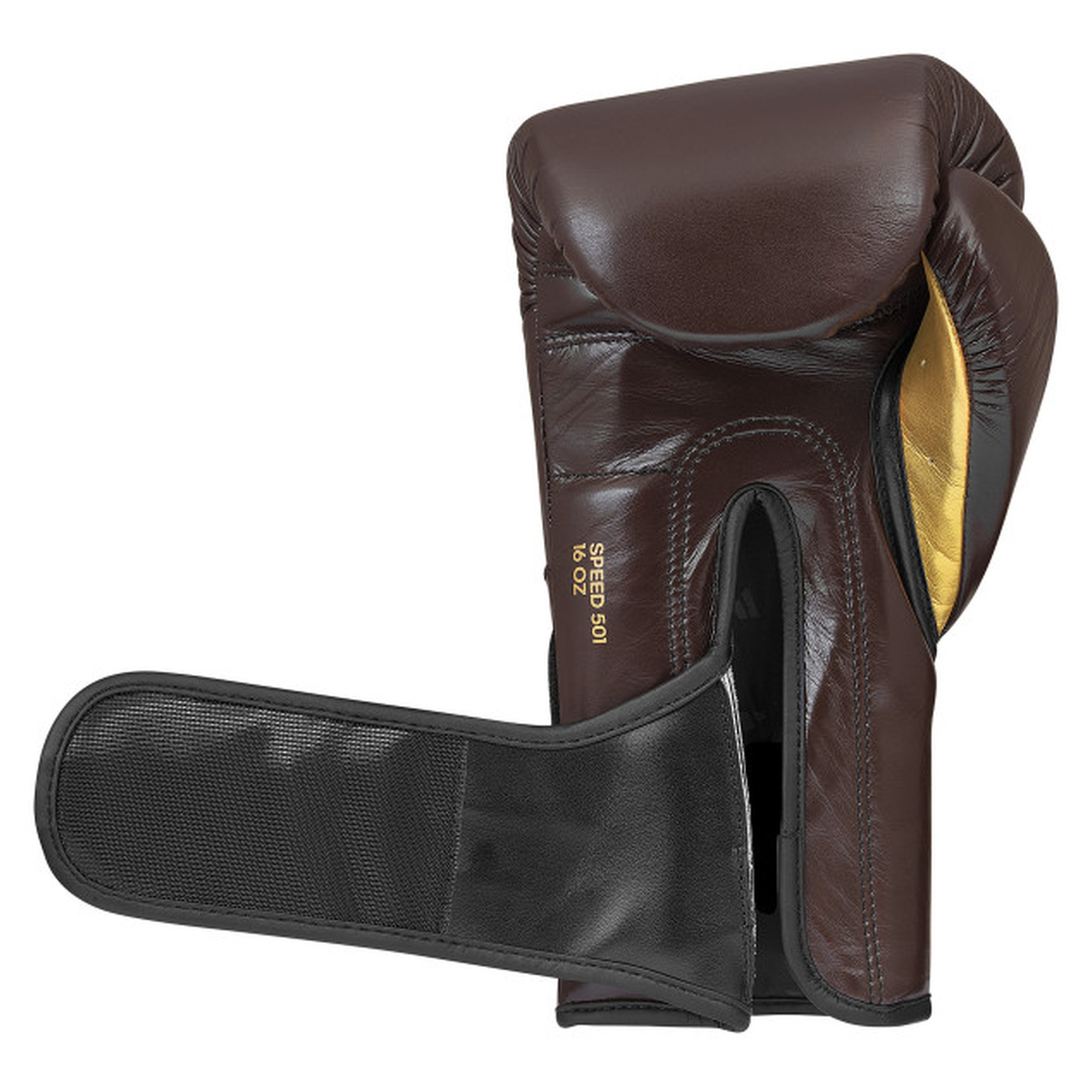 Rukavice za Box na čičak ADIDAS Speed 501 Adispeed Strap-Up Maroon/Gold - Image 5