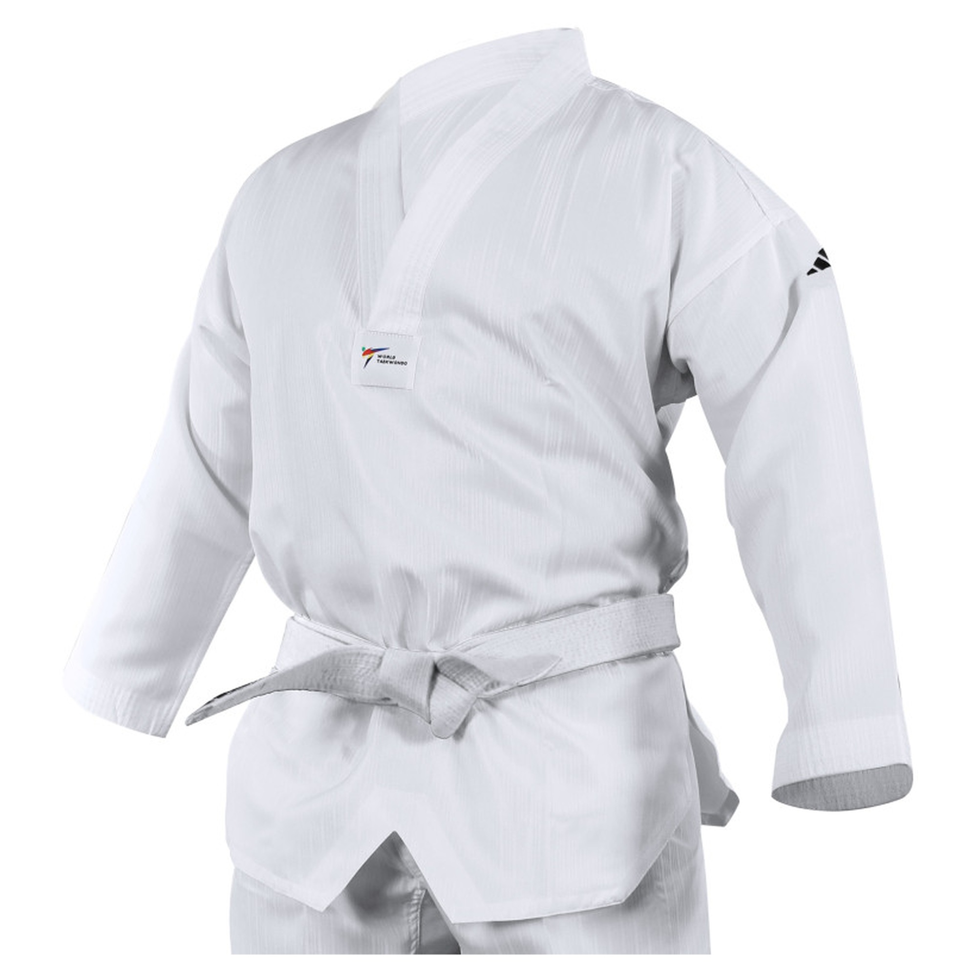 Kimono za Taekwondo ADIDAS Adi-Start 3 Stripes White - Image 2