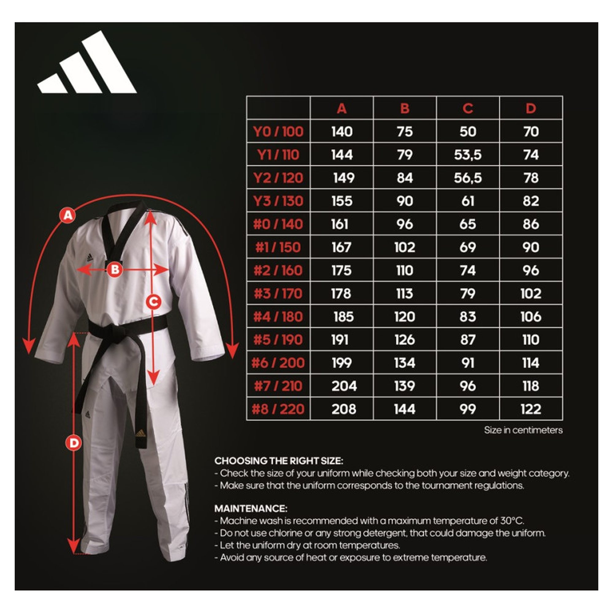 Kimono za Taekwondo ADIDAS Adi-Start 3 Stripes White - Image 3
