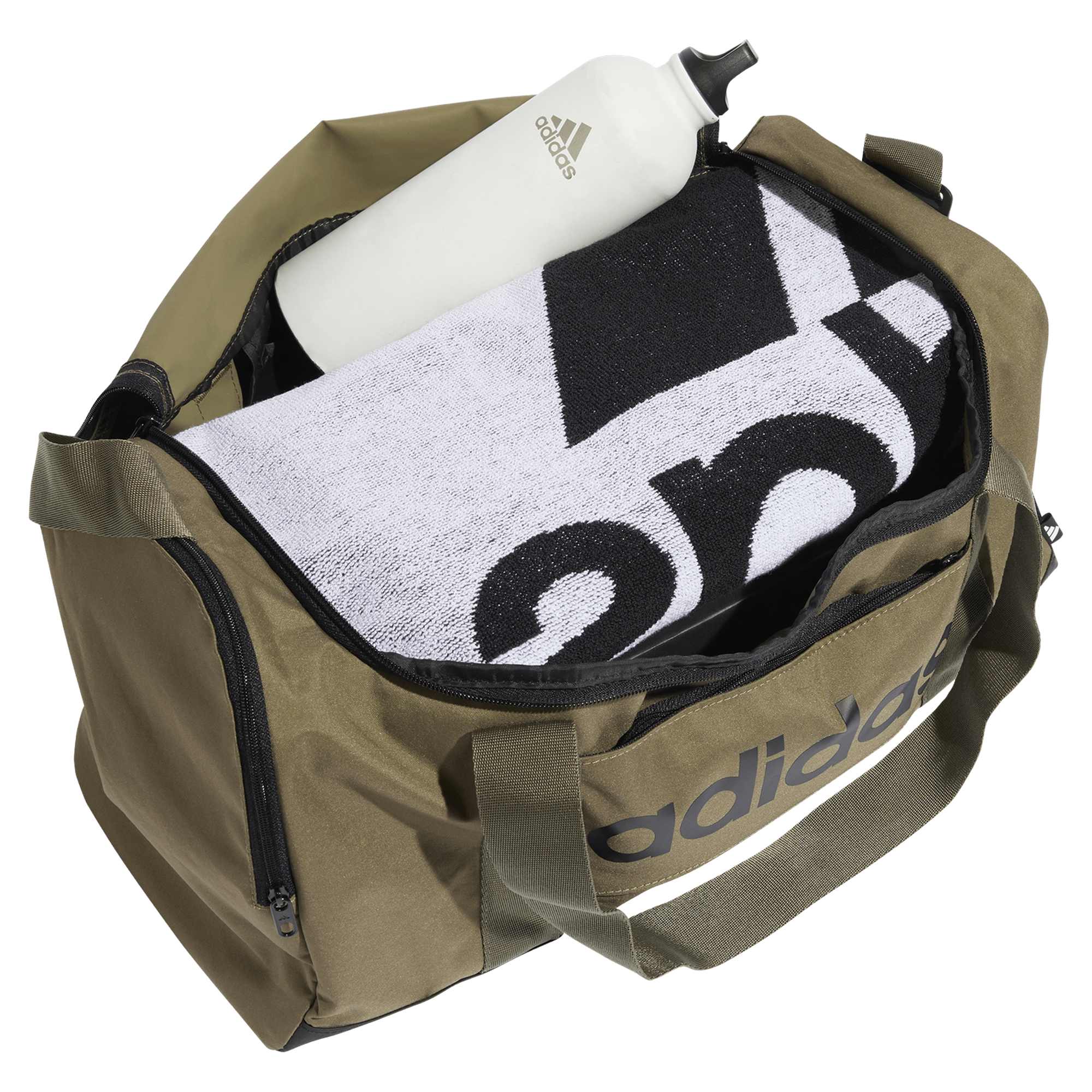 Torba ADIDAS Linear Duffel Olive Strata/Black - Image 4