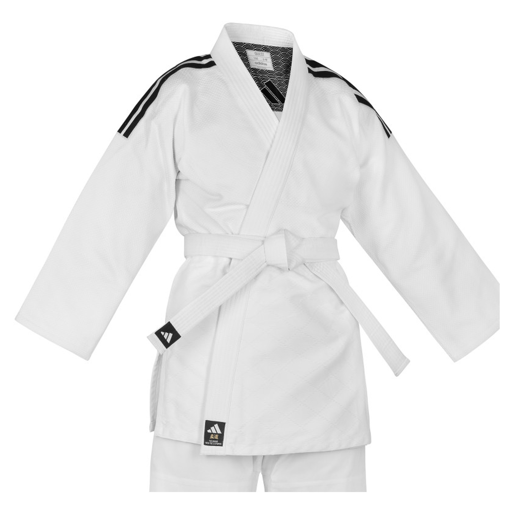 Kimono za Judo ADIDAS Quest White/Black - Image 4