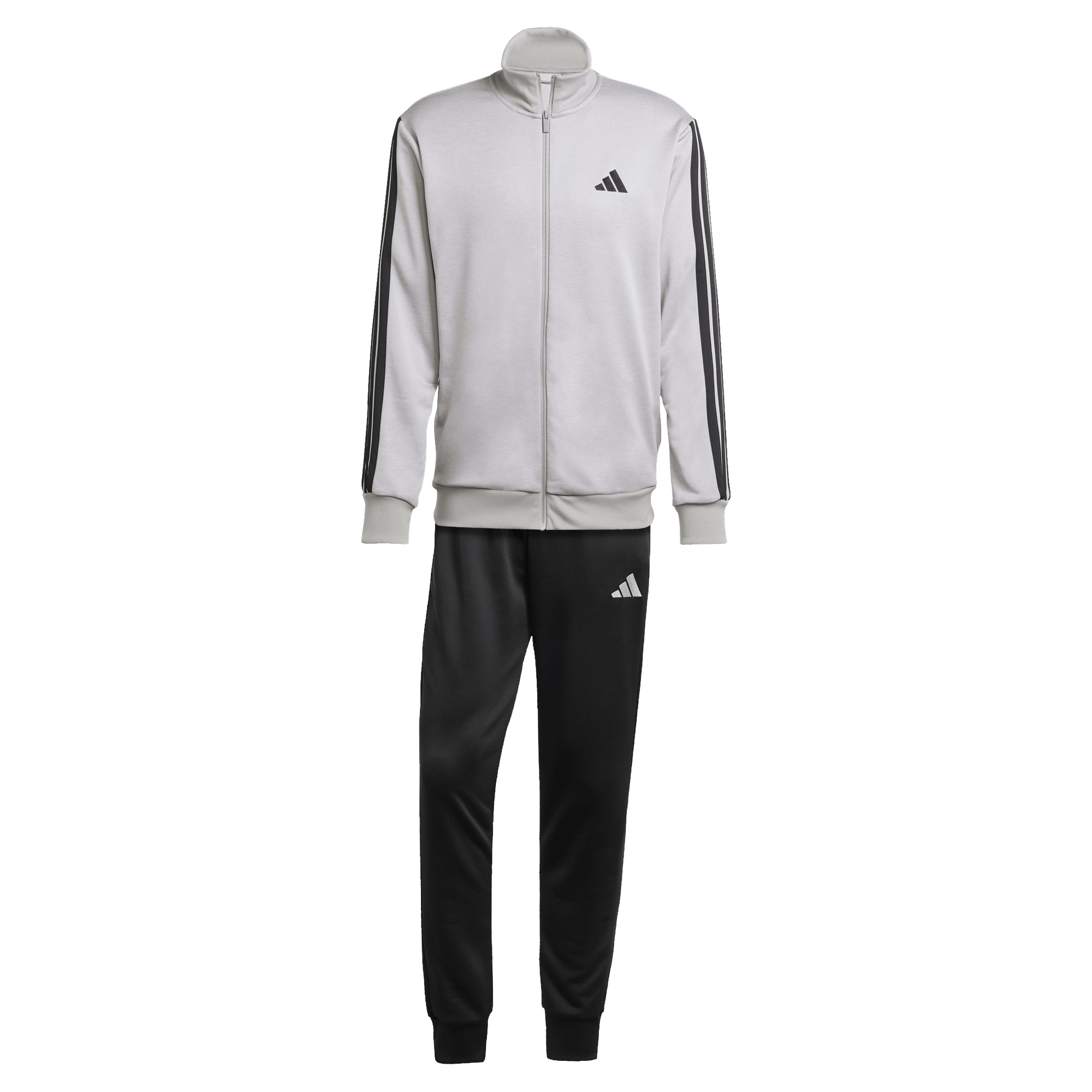 Trenerka set ADIDAS 3-Stripes Black Medium Grey Heather/Mgh Solid Grey - Image 3