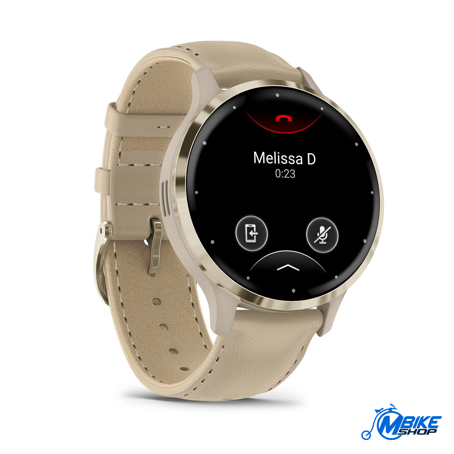 GARMIN Venu 3S French Gray Soft Gold Leather - Image 3