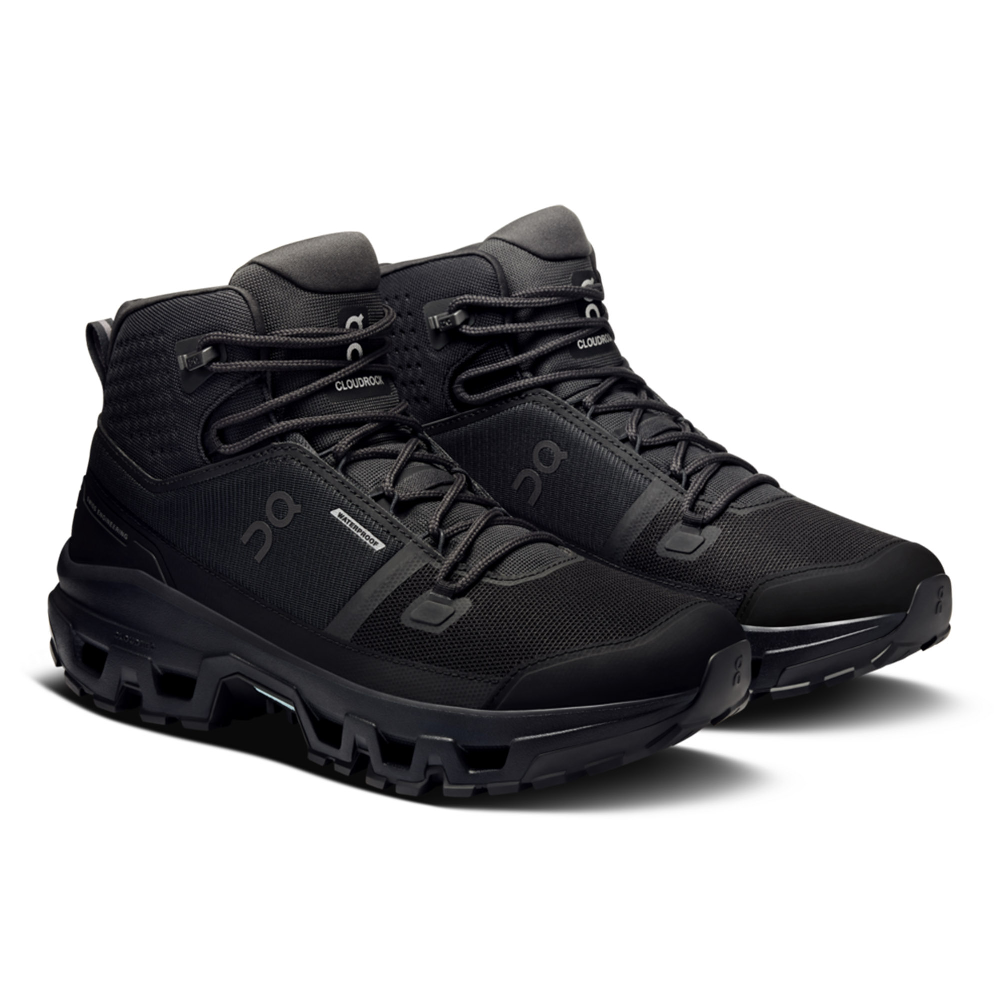 Gležnjače ON Cloudrock Mid WATERPROOF Black/Black - Image 3